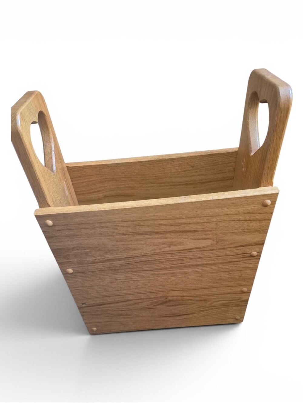 Vintage Wood Umbrella Caddy/Magazine Rack Hearts Cottagecore Farmhouse Decor